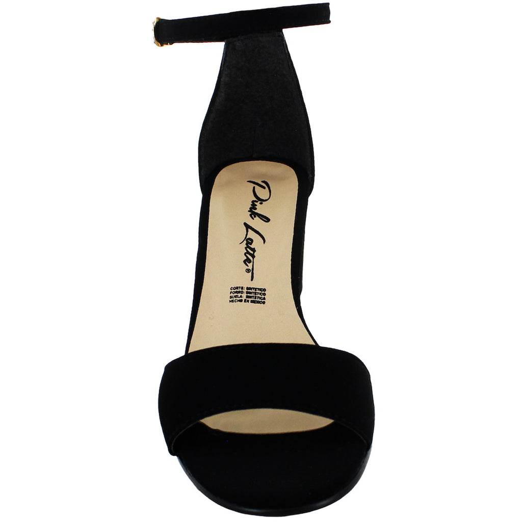 PINK LATTE SANDALIA TACON TACTOPIEL NEGRO MUJER 76120