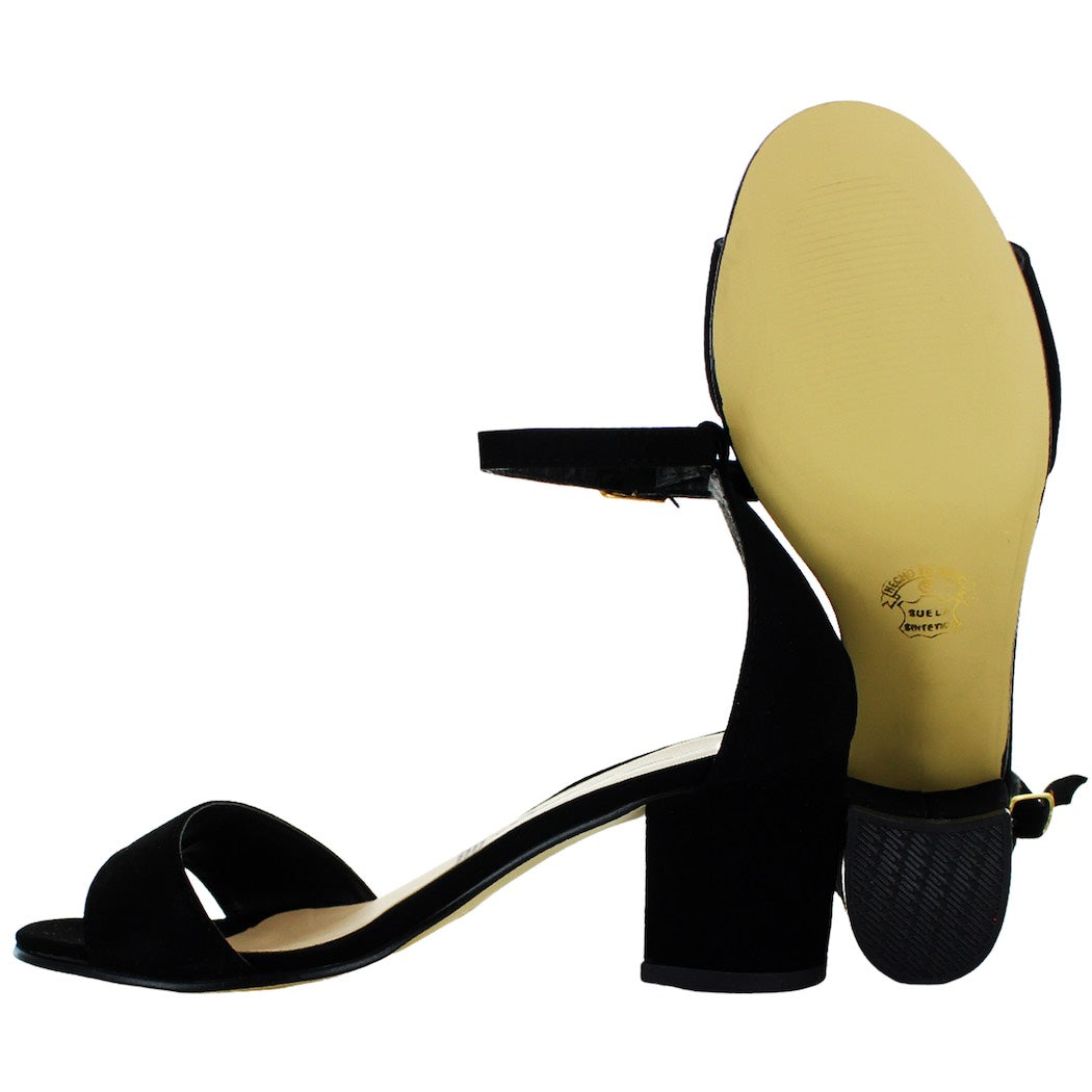 PINK LATTE SANDALIA TACON TACTOPIEL NEGRO MUJER 76120