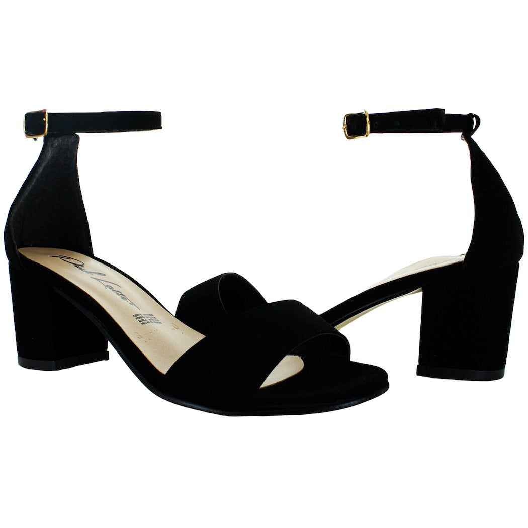 PINK LATTE SANDALIA TACON TACTOPIEL NEGRO MUJER 76120