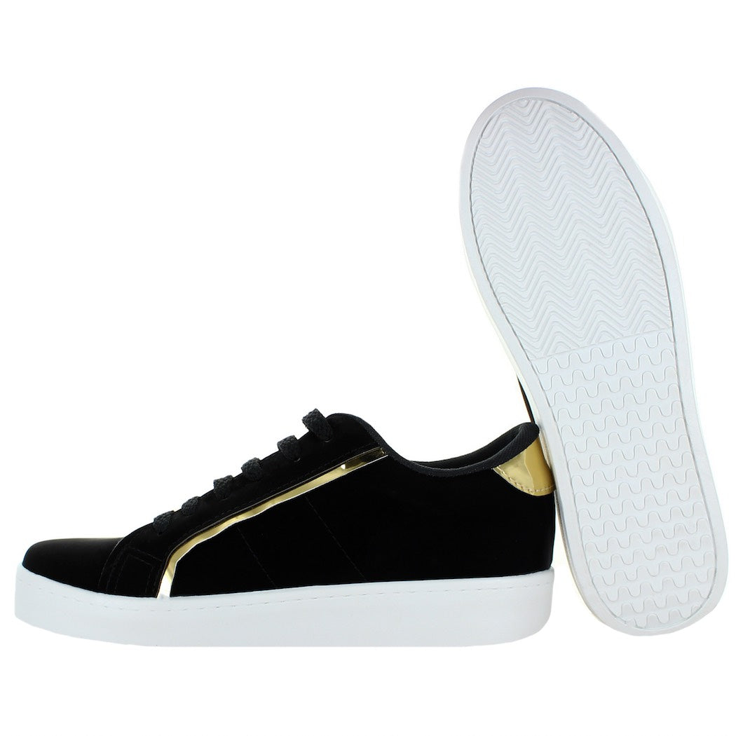 PINK LATTE TENIS CASUAL NEGRO DORADO PARA MUJER 77202