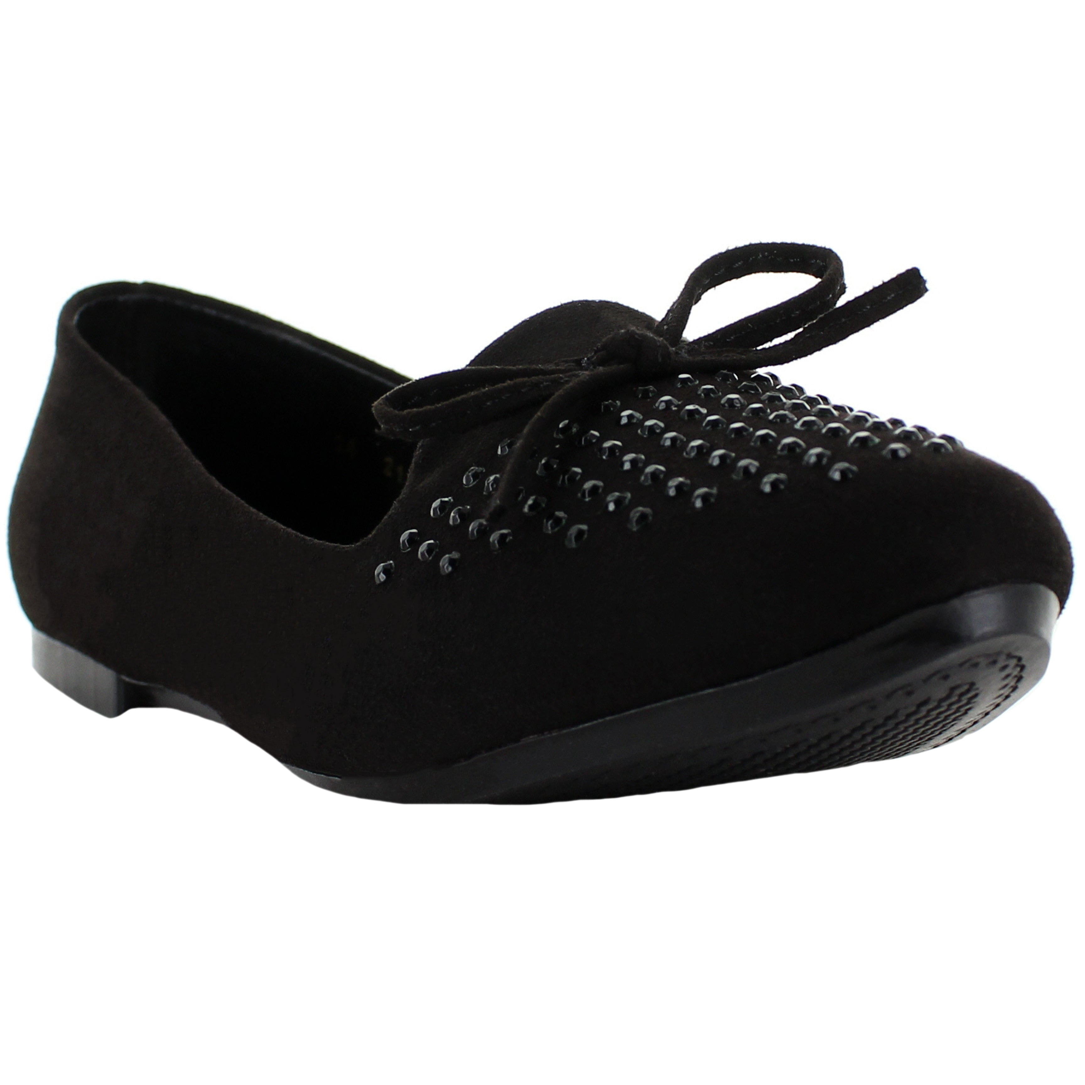 PINK LATTE MOCASIN PUNTAL NEGRO CON PEDRERIA PARA MUJER 77708