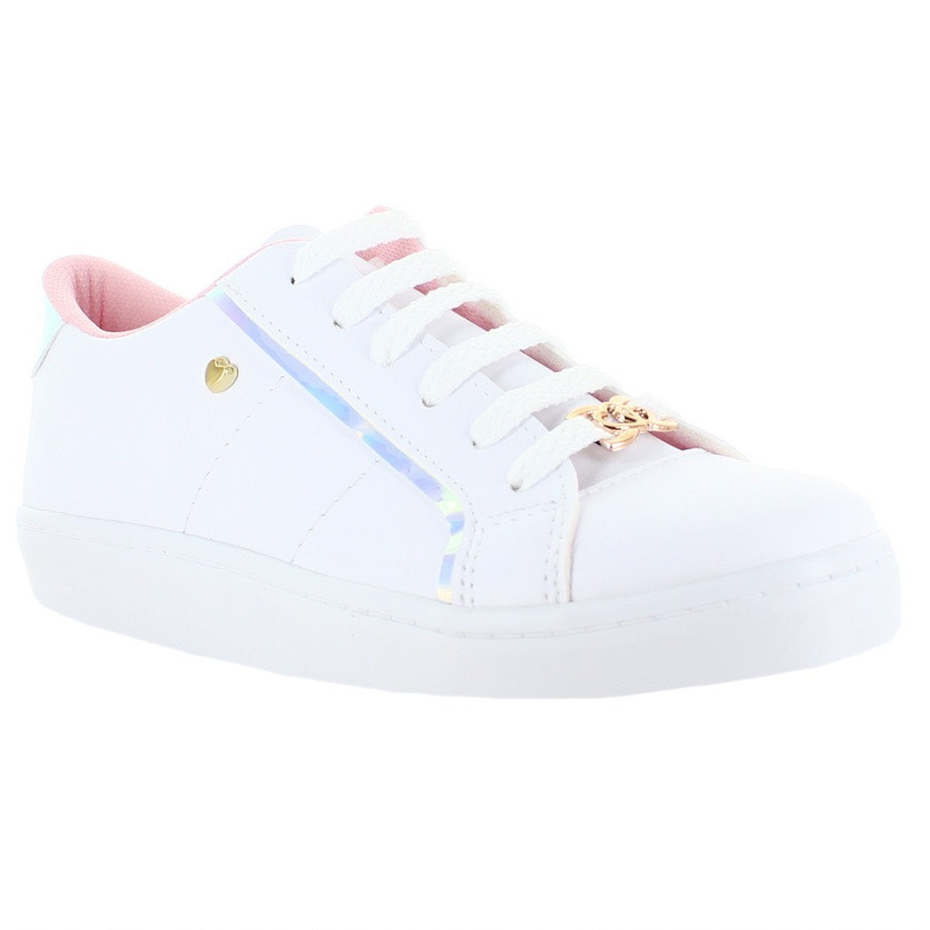PINK LATTE TENIS URBANO BLANCO CON CROMO PARA MUJER 78447