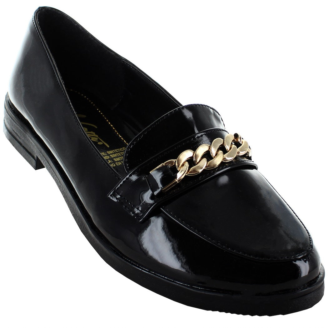 PINK LATTE MOCASIN CASUAL NEGRO PARA MUJER 80016