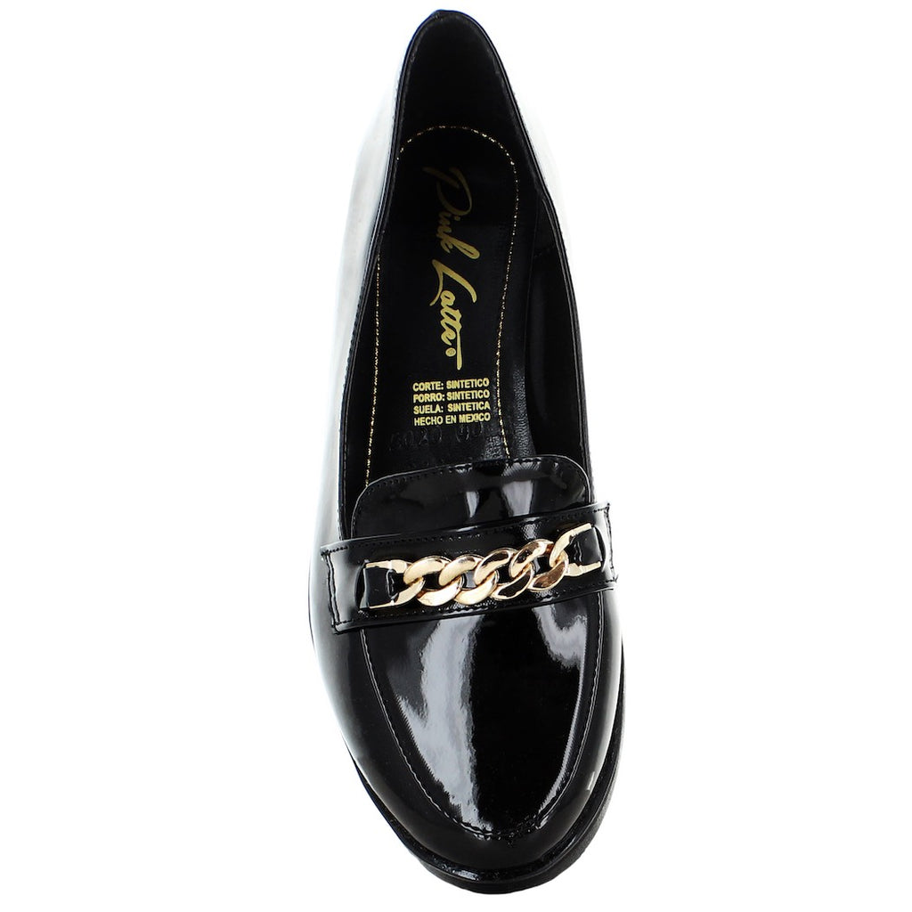 PINK LATTE MOCASIN CASUAL NEGRO PARA MUJER 80016