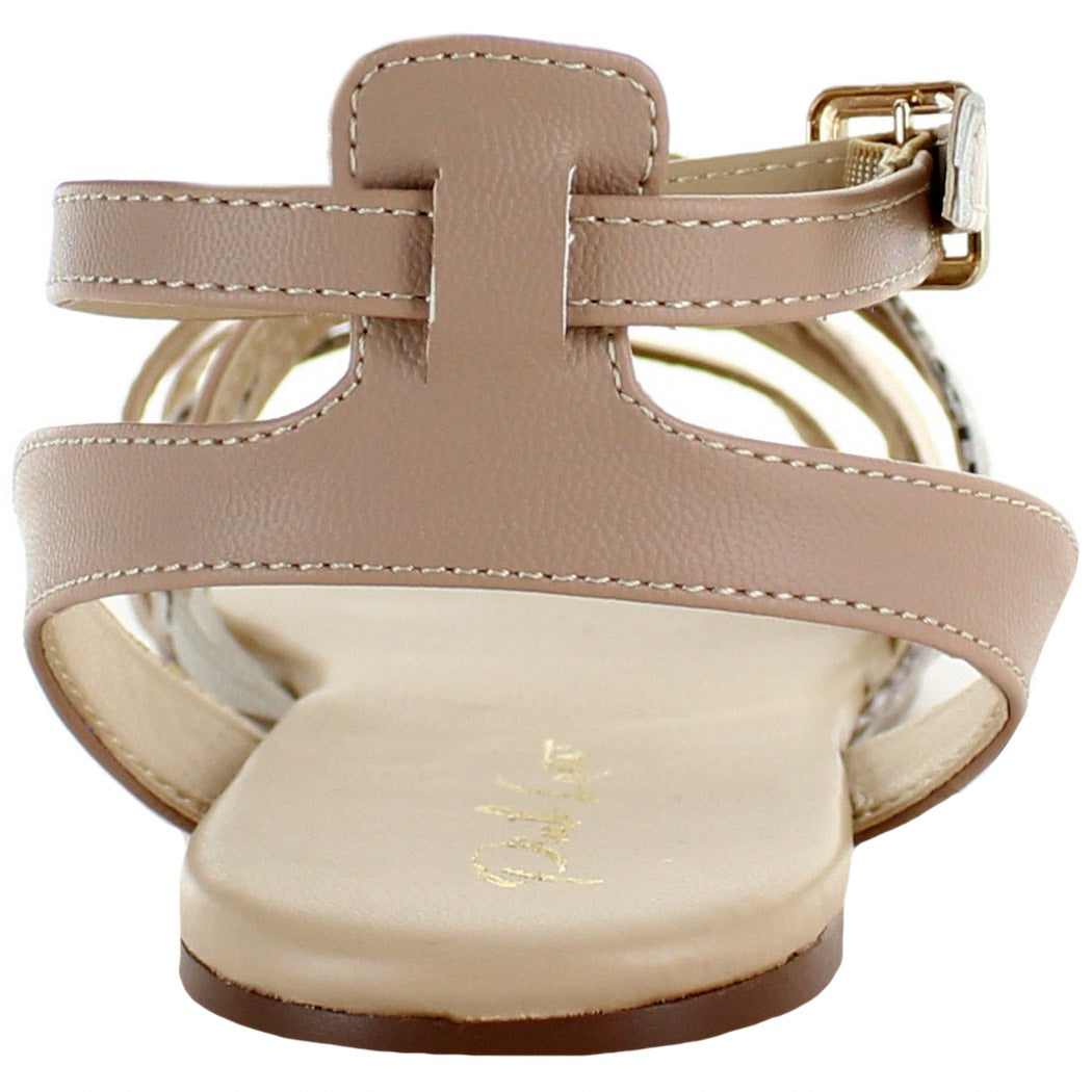 PINK LATTE SANDALIA CASUAL BEIGE PARA MUJER 80574