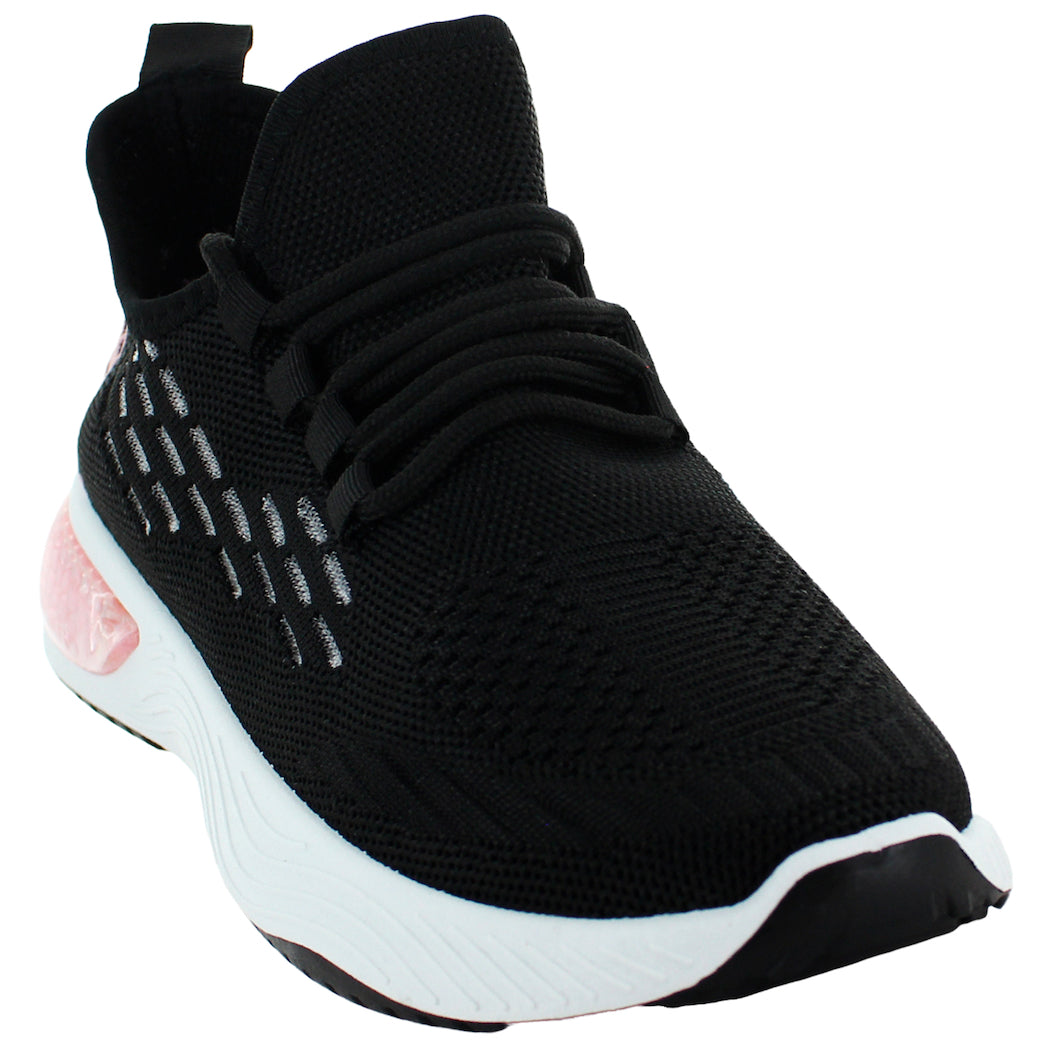 PINK LATTE TENIS COMODO AGUJETA TEJIDO NEGRO MUJER 81764