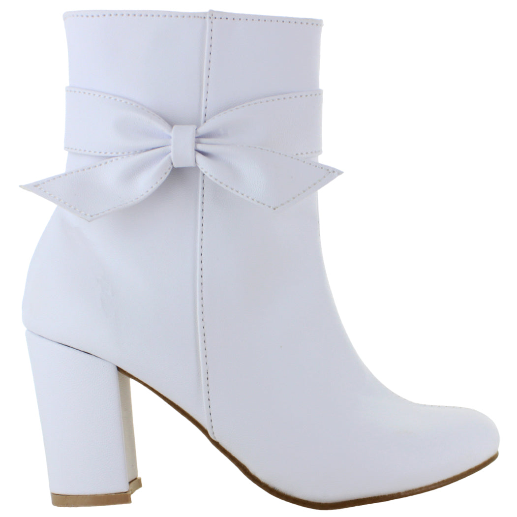 PINK LATTE BOTIN TACON MODA CASUAL ELEGANTE MOÑO MUJER 87052