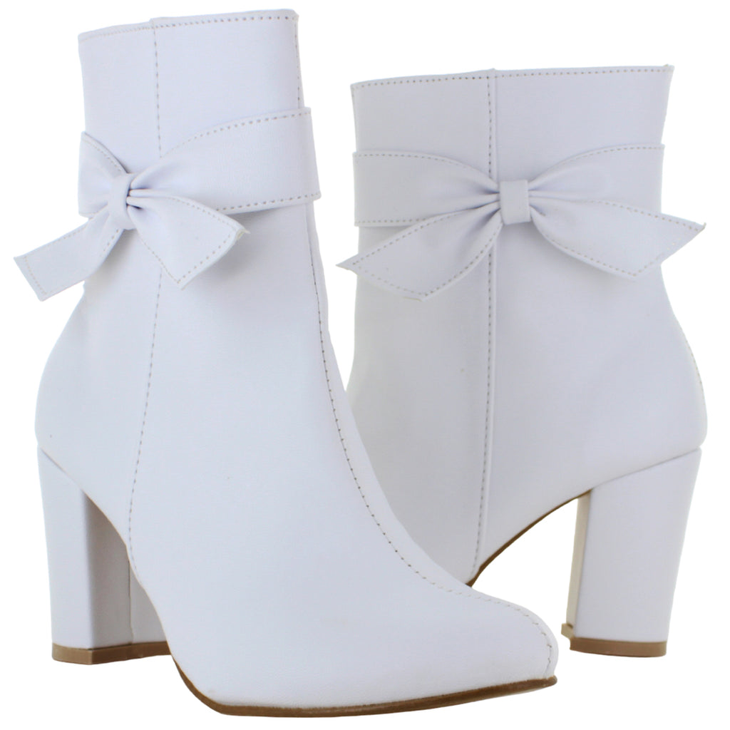 PINK LATTE BOTIN TACON MODA CASUAL ELEGANTE MOÑO MUJER 87052