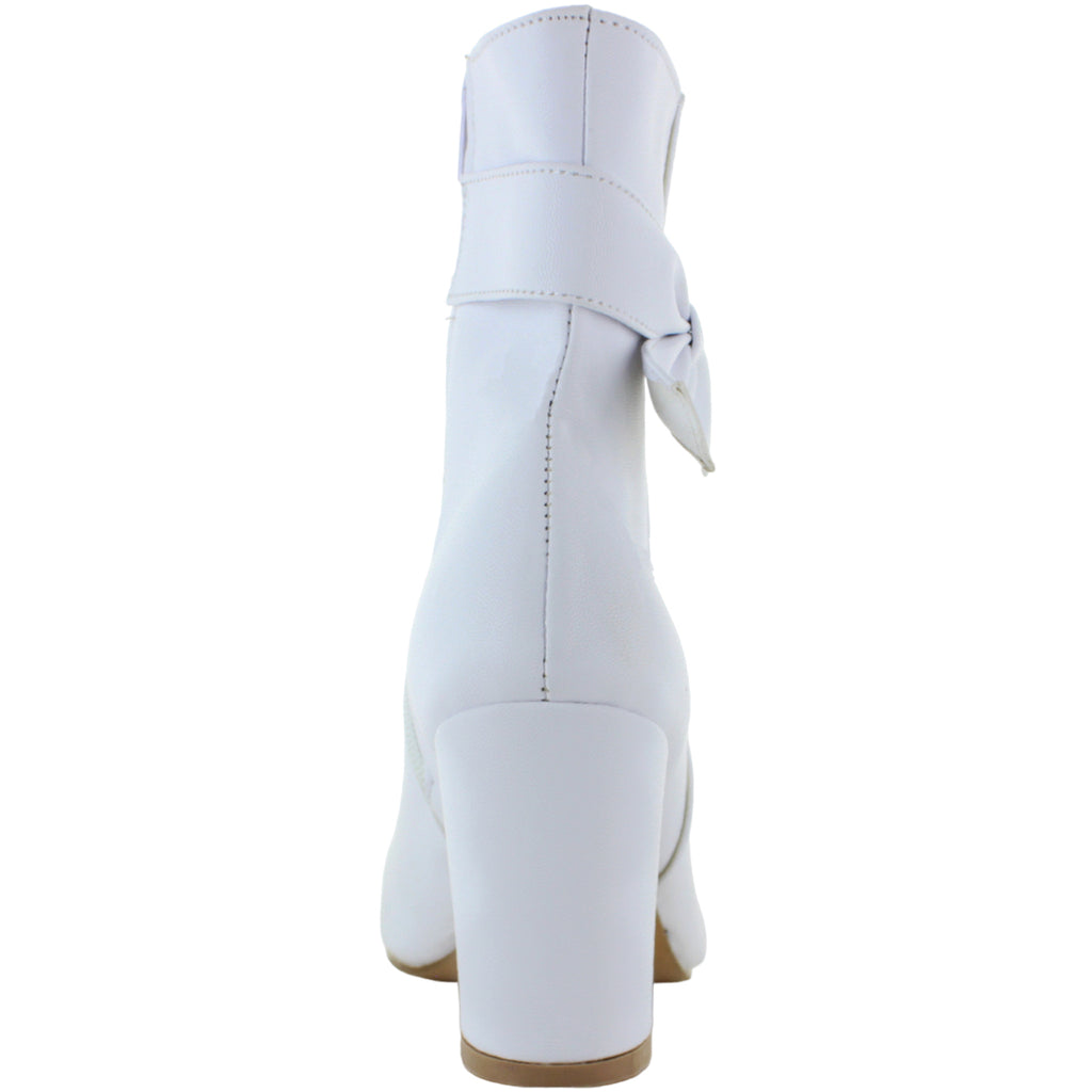 PINK LATTE BOTIN TACON MODA CASUAL ELEGANTE MOÑO MUJER 87052