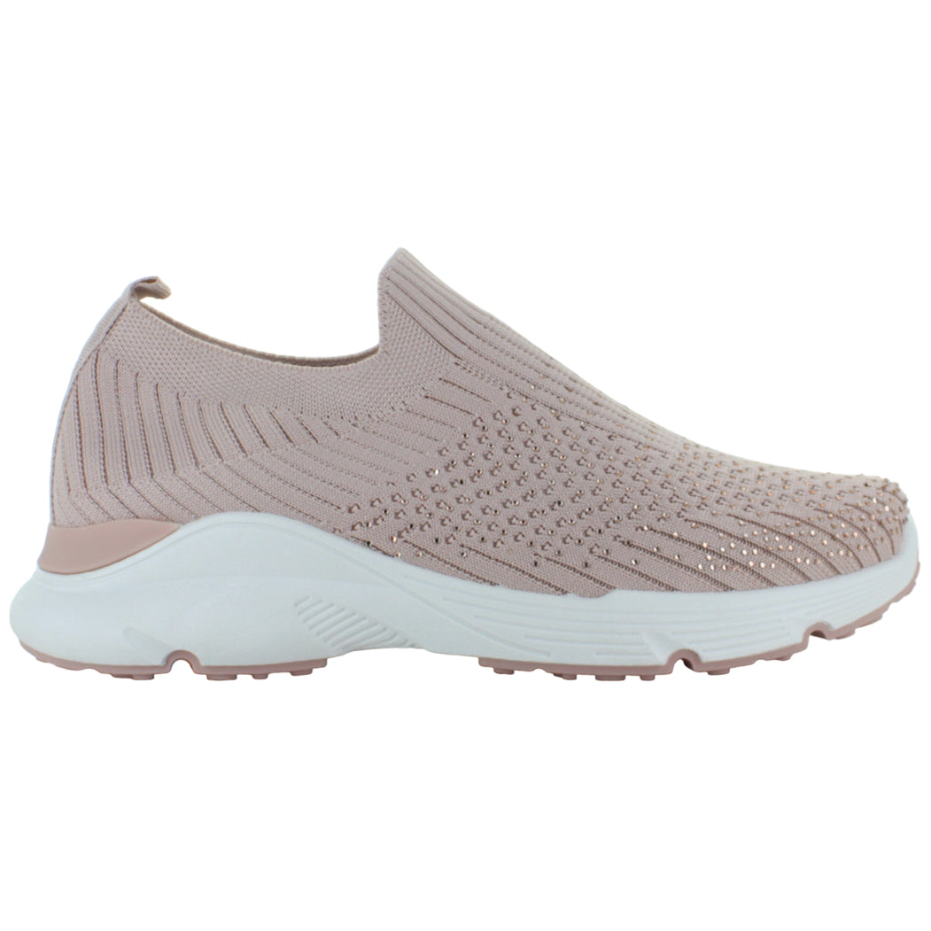 PINK LATTE TENIS SLIP ON CASUAL BRILLOS CONFORT MUJER 89225