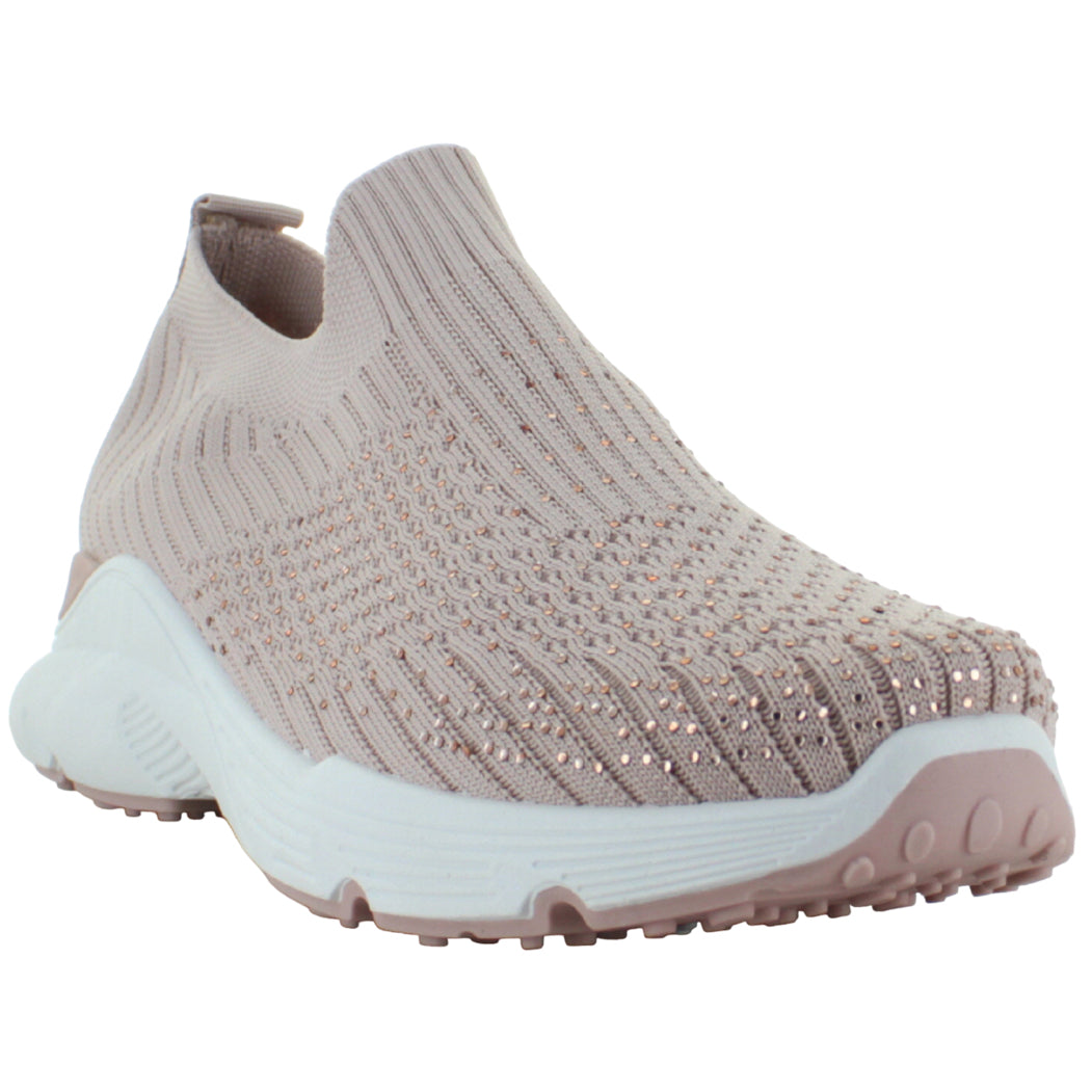 PINK LATTE TENIS SLIP ON CASUAL BRILLOS CONFORT MUJER 89225
