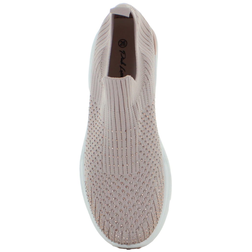 PINK LATTE TENIS SLIP ON CASUAL BRILLOS CONFORT MUJER 89225