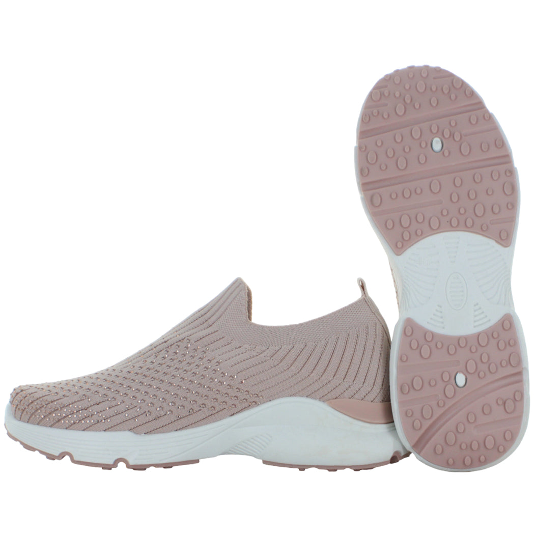 PINK LATTE TENIS SLIP ON CASUAL BRILLOS CONFORT MUJER 89225