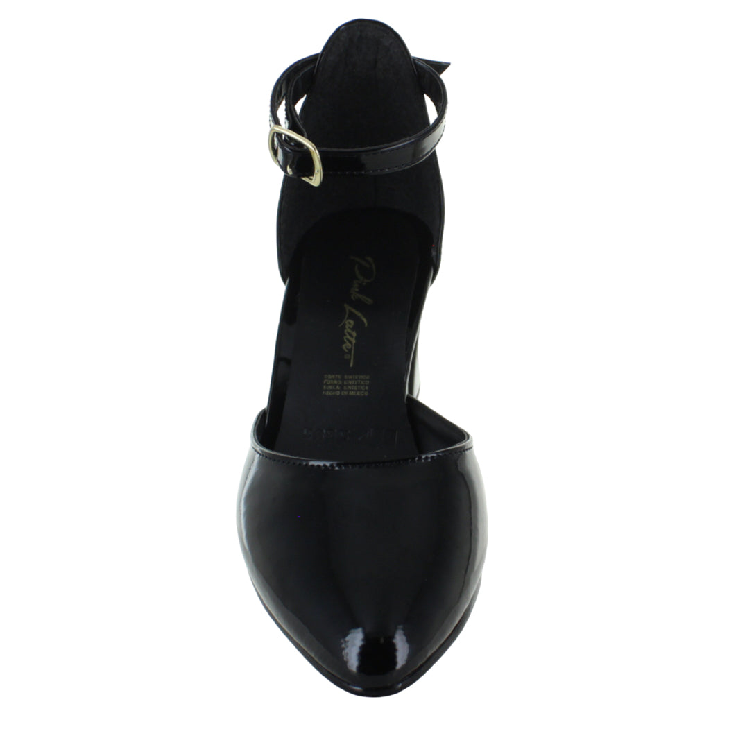 PINK LATTE ZAPATILLA TACON ANCHO PULSERA CHAROL MUJER 90594