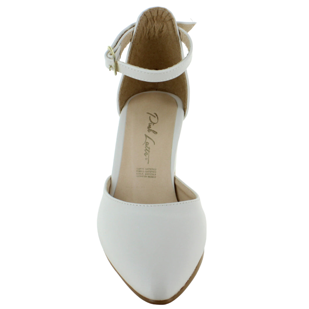 PINK LATTE ZAPATILLA TACON ANCHO PULSERA HEBILLA MUJER 90595