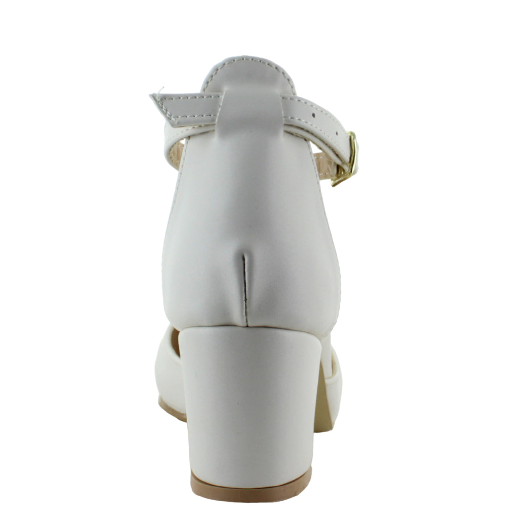 PINK LATTE ZAPATILLA TACON ANCHO PULSERA HEBILLA MUJER 90595