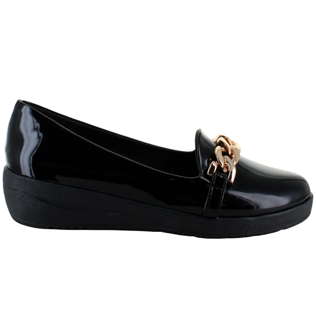 PINK LATTE ZAPATO MOCASIN VESTIR CASUAL CADENA MUJER 91901