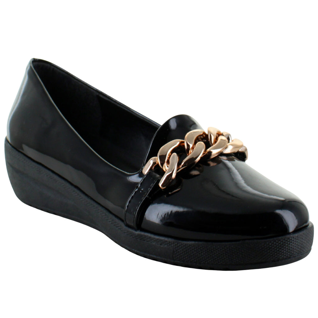 PINK LATTE ZAPATO MOCASIN VESTIR CASUAL CADENA MUJER 91901
