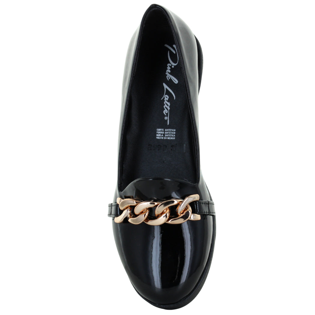 PINK LATTE ZAPATO MOCASIN VESTIR CASUAL CADENA MUJER 91901