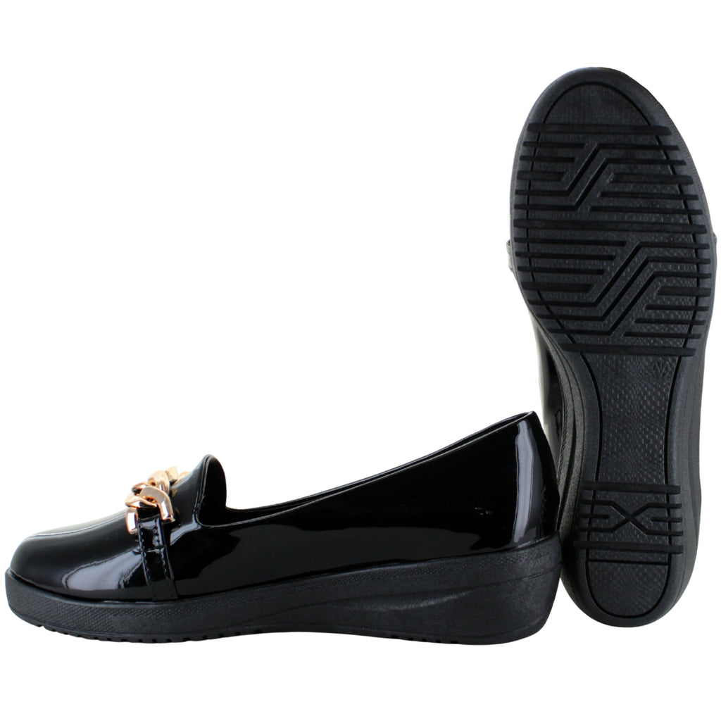 PINK LATTE ZAPATO MOCASIN VESTIR CASUAL CADENA MUJER 91901