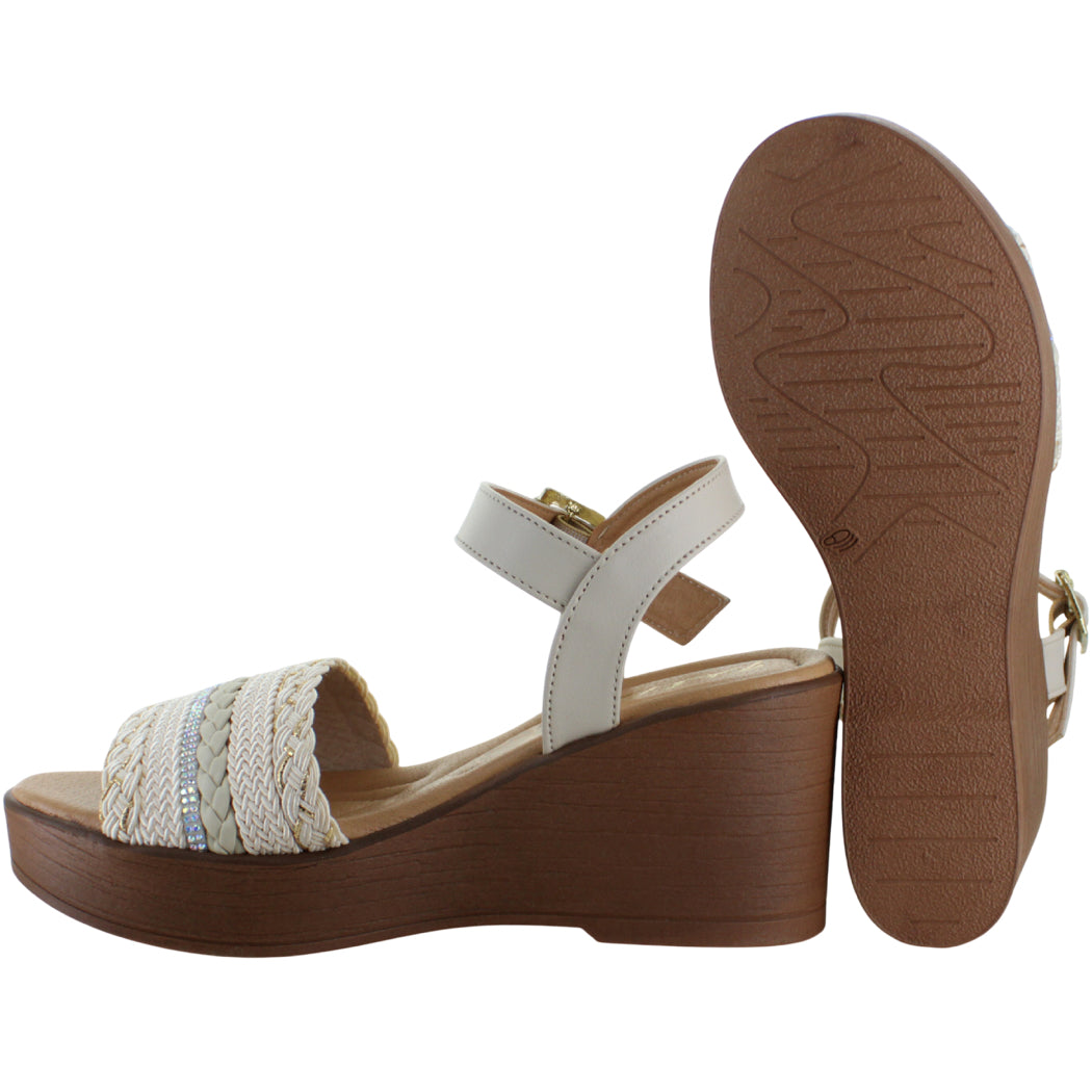 PINK LATTE SANDALIA PLATAFORMA ELEGANTE HEBILLA MUJER 92444