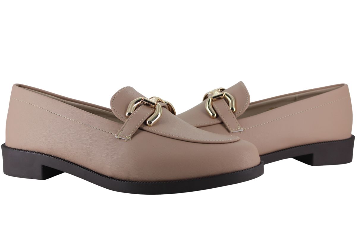 PINK LATTE ZAPATO MOCASIN VESTIR CASUAL HERRAJE MUJER 95637