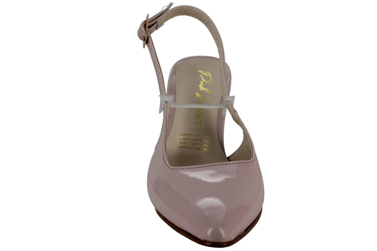 PINK LATTE ZAPATILLA TACON MODA ELEGANTE CHAROL MUJER 97267