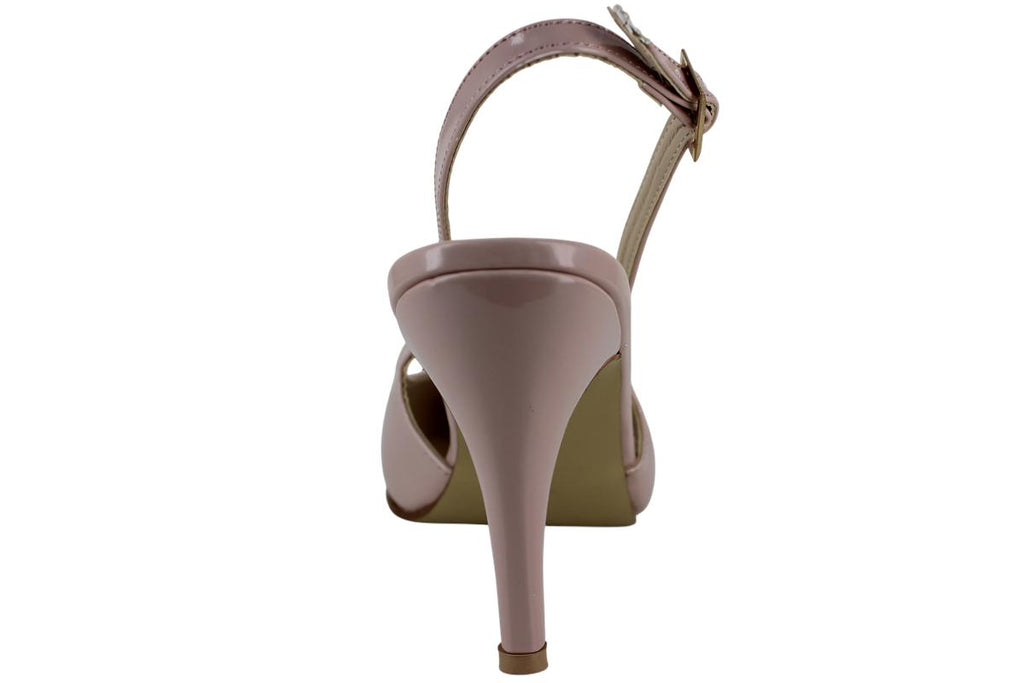 PINK LATTE ZAPATILLA TACON MODA ELEGANTE CHAROL MUJER 97267