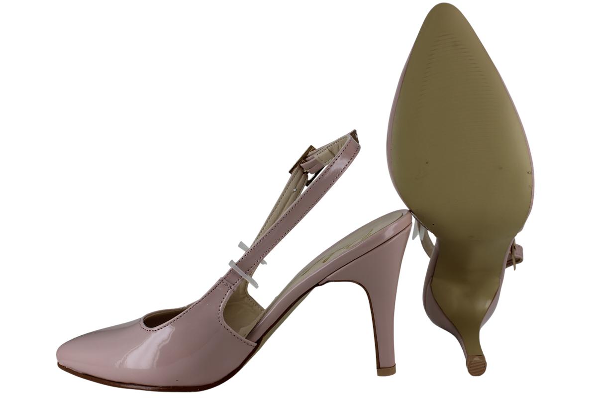 PINK LATTE ZAPATILLA TACON MODA ELEGANTE CHAROL MUJER 97267