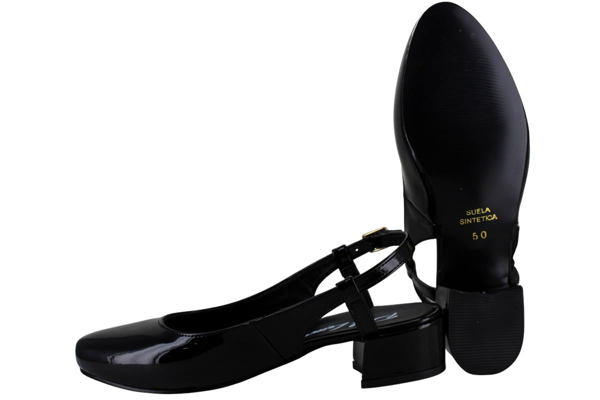 PINK LATTE ZAPATILLA TACON MODA ELEGANTE CHAROL MUJER 97268