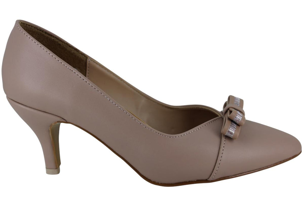 PINK LATTE ZAPATILLA TACON FIESTA ELEGANTE MOÑO MUJER 97388