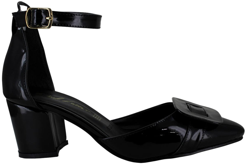 PINK LATTE ZAPATILLA TACON MODA ELEGANTE CHAROL MUJER 97391