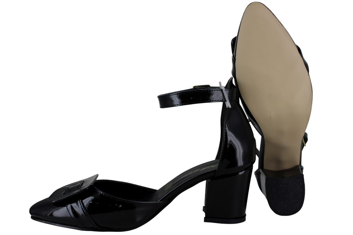PINK LATTE ZAPATILLA TACON MODA ELEGANTE CHAROL MUJER 97391